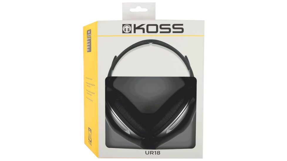 Koss UR18 Open-back Home Headphone, Silver/Black, NSN 5965-32-015-8412 , 5965320158412, UR18