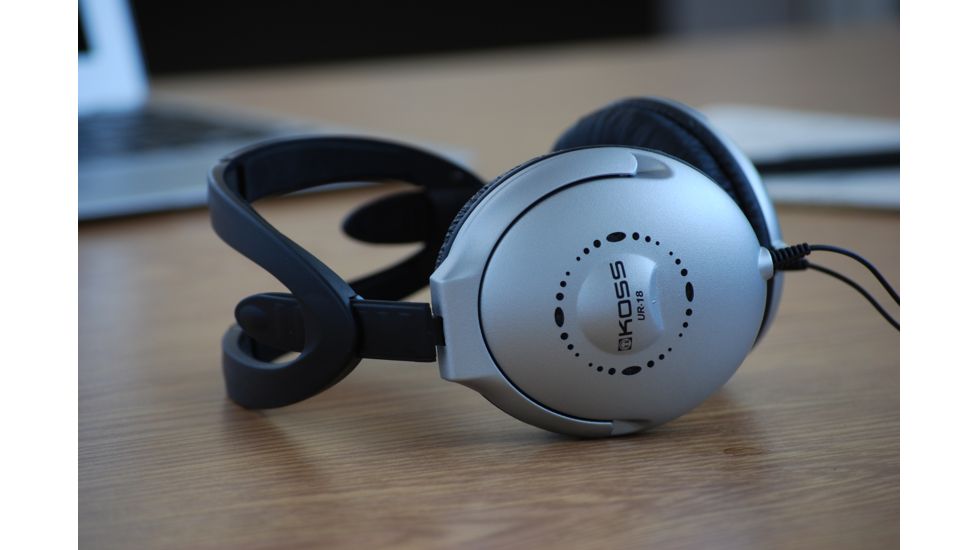 Koss UR18 Open-back Home Headphone, Silver/Black, NSN 5965-32-015-8412 , 5965320158412, UR18