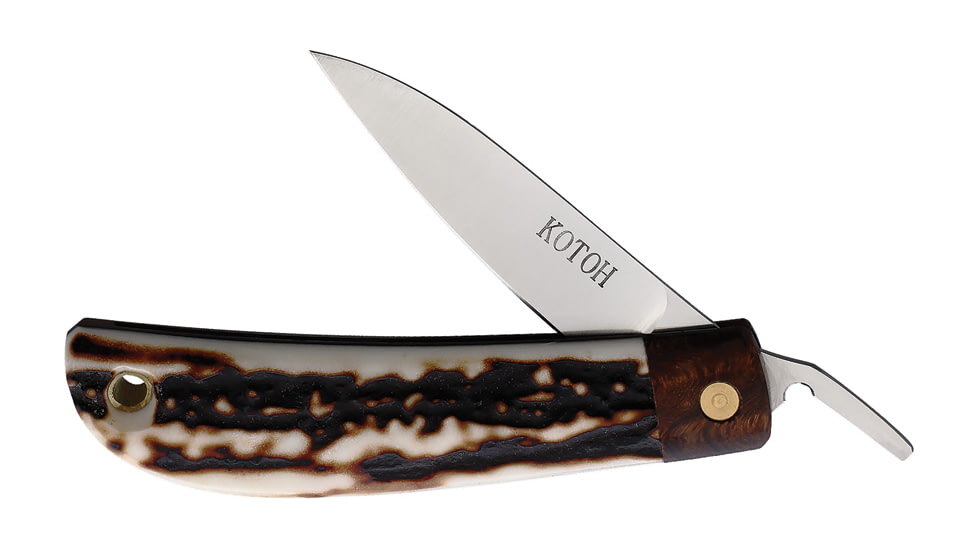 Kotoh Knives Folder Stag D2