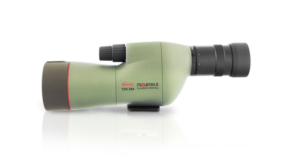 Kowa TSN-554 55mm Prominar Pure Fluorite Straight Spotting Scope w/ 15-45x Zoom Eyepiece, Green, Compact, TSN-554