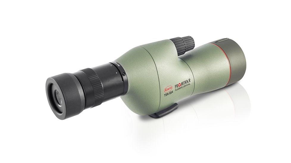 Kowa TSN-554 55mm Prominar Pure Fluorite Straight Spotting Scope w/ 15-45x Zoom Eyepiece, Green, Compact, TSN-554
