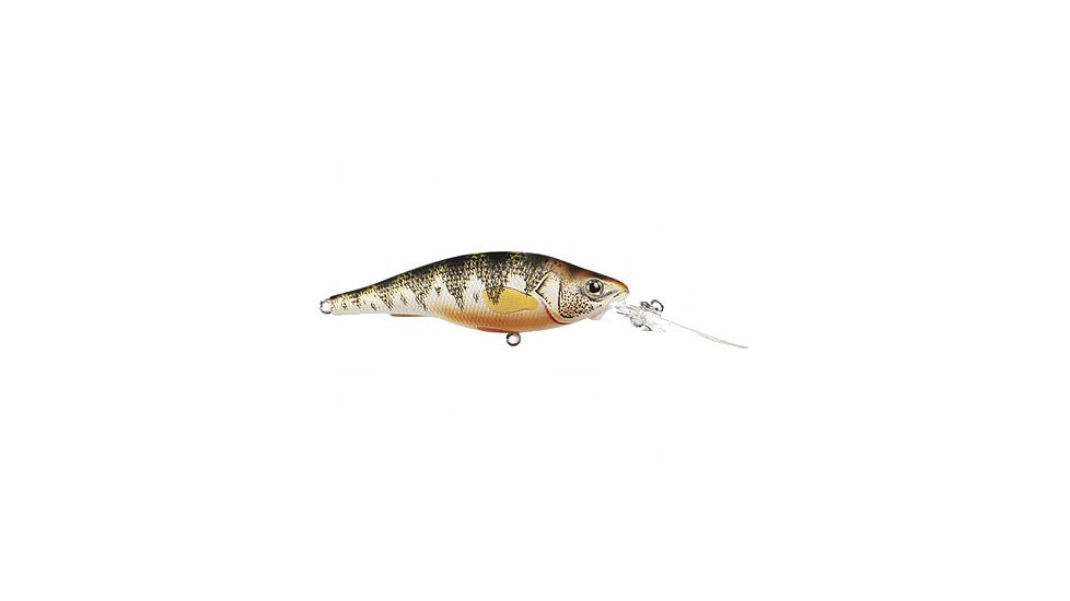 Live Target LiveTarget Yellow Perch Deep Dive Crankbait, 6'-8, 2.87in, 6 Hooks, 3/8 oz, Natural/Matte, YP73D100