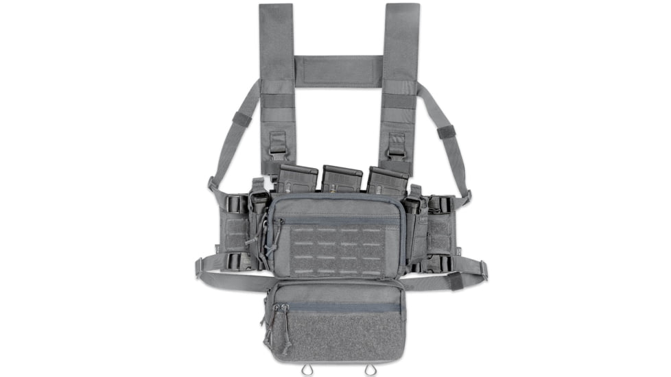 Krate Tactical ACETAC S.O.P. Micro Chest Rig - Wolf Grey, ATC-CR-WG
