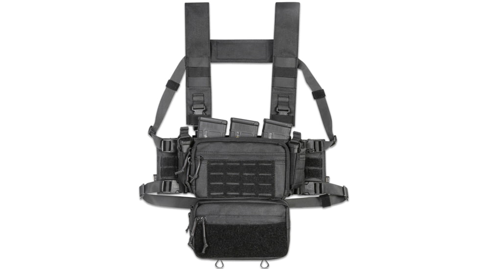 Krate Tactical ACETAC S.O.P. Tactical Chest Rig - Black, ATC-CR-BLK