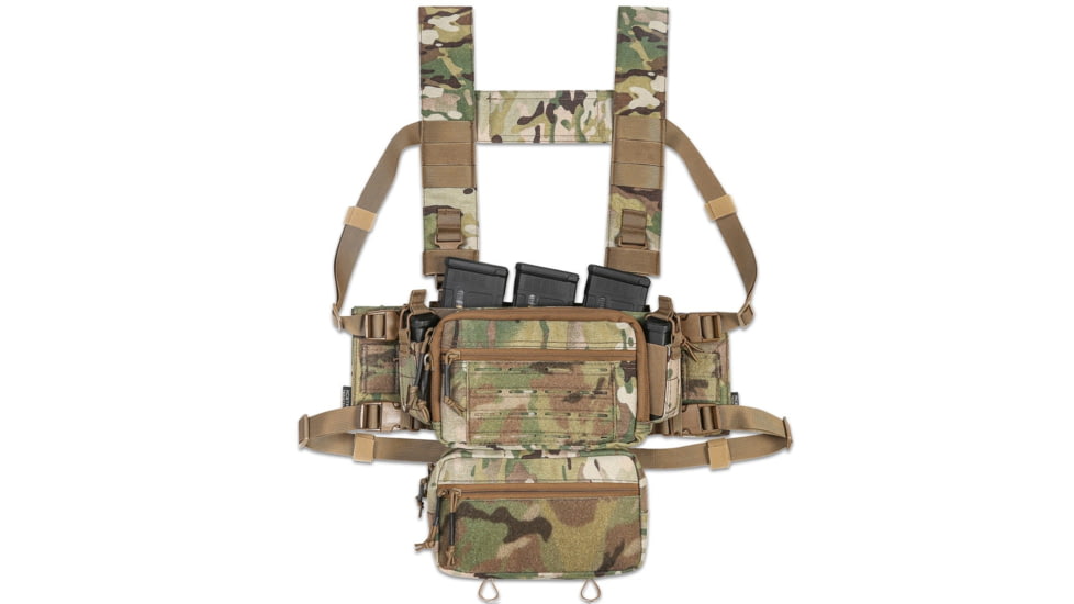 Krate Tactical ACETAC S.O.P. Tactical Chest Rig - Multi Camo, ATC-CR-MC