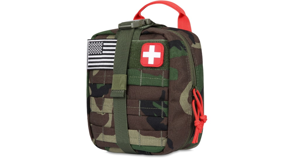 Krate Tactical Everlit Advanced Trauma Kit - Woodland Camo, ELT-ATK-CAM-WDL