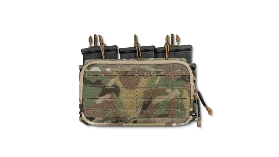 Krate Tactical SKELETON Placard With Mag Setup - Multicam, ATC-SKTP-V2-4XEMI-556-MC