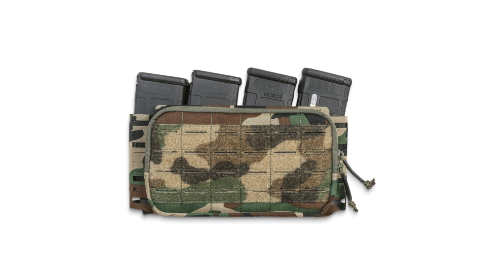 Krate Tactical SKELETON Placard With Mag Setup- Woodland, ATC-SKTP-V2-4XEMI-556-WDL