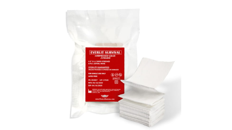 Krate Tactical Z-Folded Compression Gauze 2 Pack, ELT-ZCG-2PK