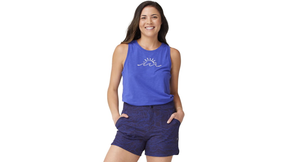 Krimson Klover Cora Graphic Sleeveless Tank - Womens, Wave, Medium, S24401-931-M