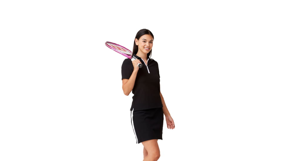 Krimson Klover Dina 1/4 Zip Polos - Womens, Black, Extra Large, S23129-001-XL