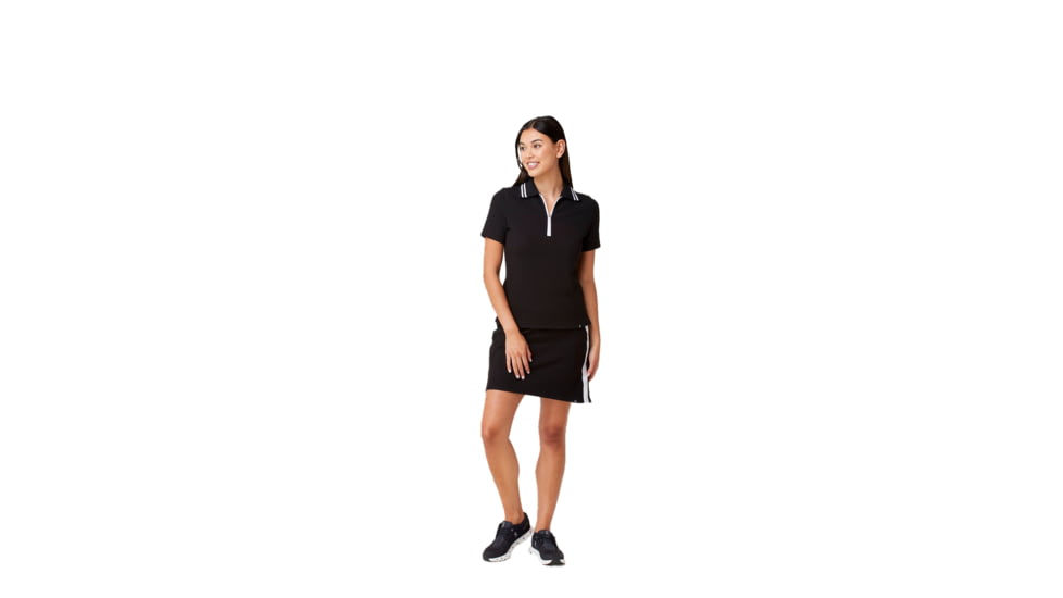 Krimson Klover Dina 1/4 Zip Polos - Womens, Black, Extra Large, S23129-001-XL