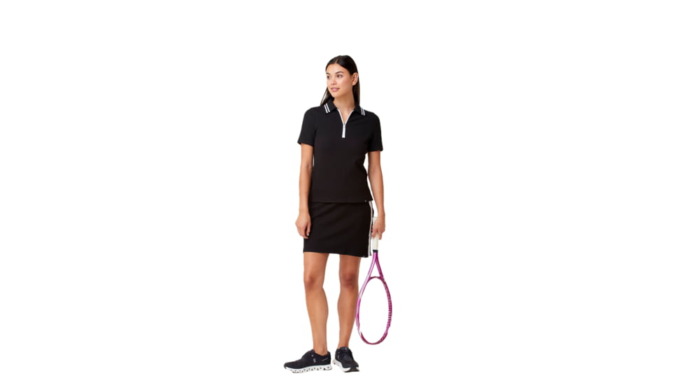 Krimson Klover Dina 1/4 Zip Polos - Womens, Black, Extra Large, S23129-001-XL