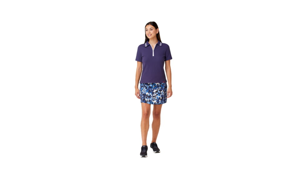 Krimson Klover Dina 1/4 Zip Polos - Womens, Indigo, Large, S23129-405-L