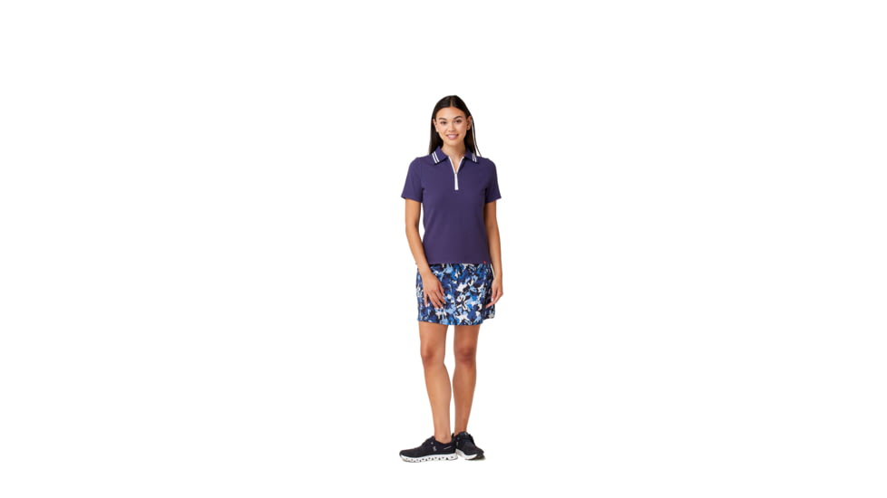 Krimson Klover Dina 1/4 Zip Polos - Womens, Indigo, Large, S23129-405-L