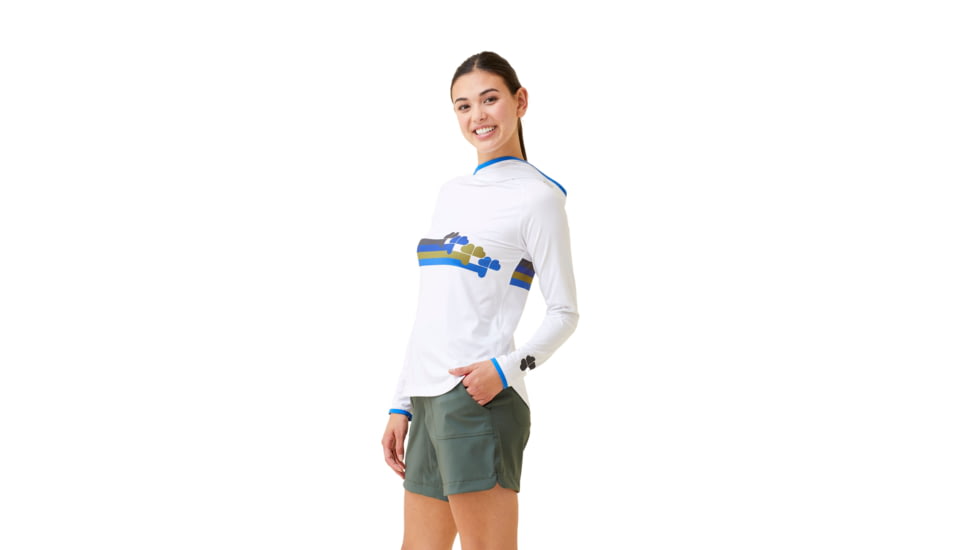 Krimson Klover Hallie Sunshirts - Womens, Clover Stripe Forest, Large, S23147-662-L