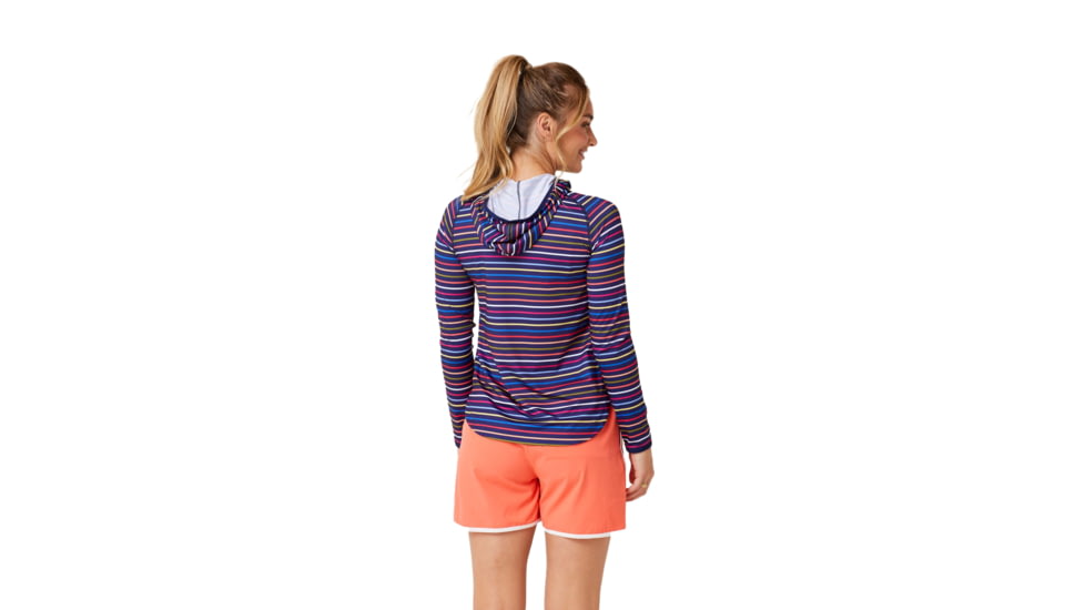Krimson Klover Hallie Sunshirts - Womens, Multi Stripe Indigo, Large, S23147-669-L