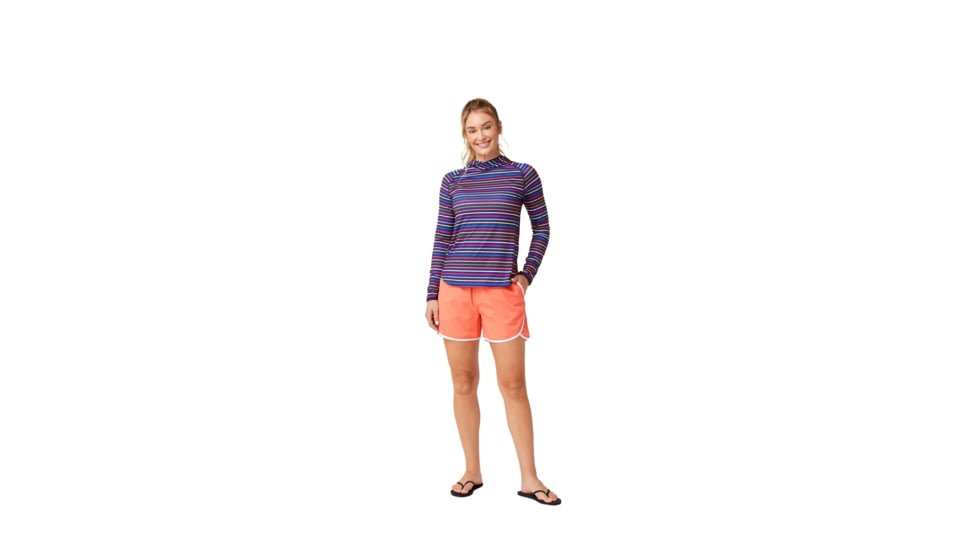 Krimson Klover Hallie Sunshirts - Womens, Multi Stripe Indigo, Large, S23147-669-L