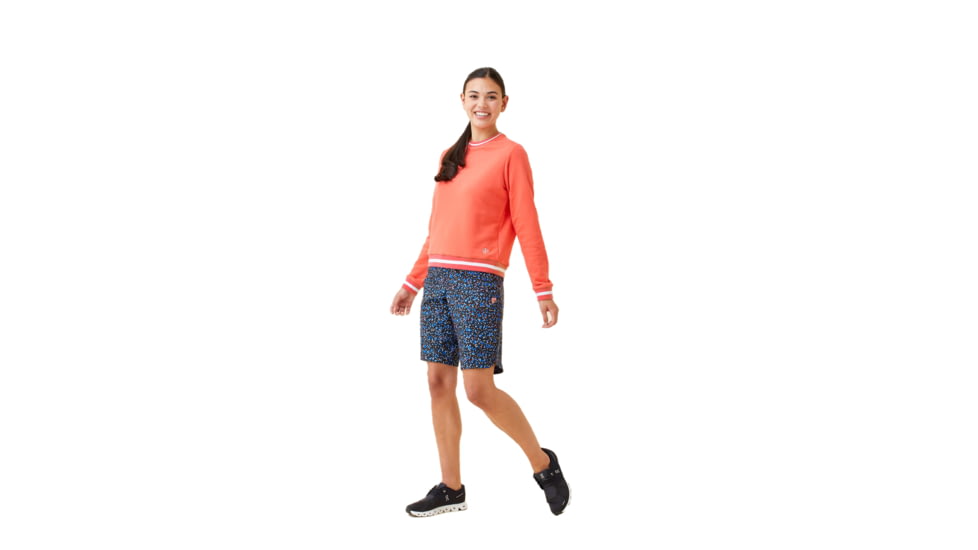Krimson Klover Holly Crewneck Sweaters - Womens, Coral, Extra Small, S23155S-622-XS