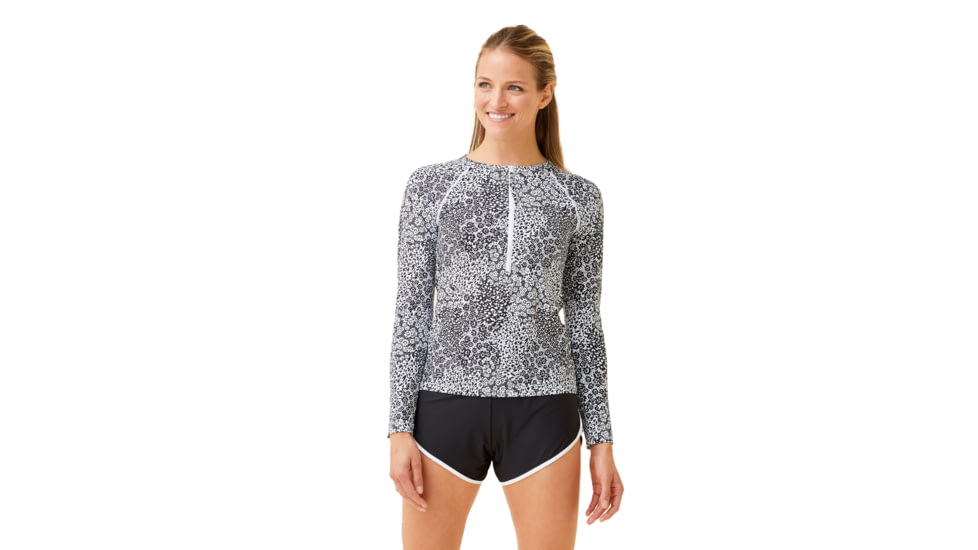Krimson Klover Mae Swimshirts - Womens, Mtn Floral Black, Medium, S23144P-652-M