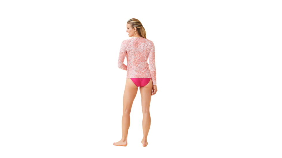 Krimson Klover Mae Swimshirts - Womens, Mtn Floral Coral, Large, S23144P-657-L