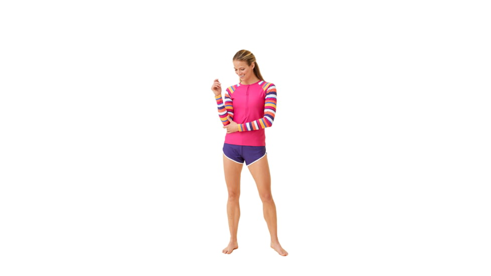 Krimson Klover Mae Swimshirts - Womens, Spectrum Stripe, Large, S23144P-653-L