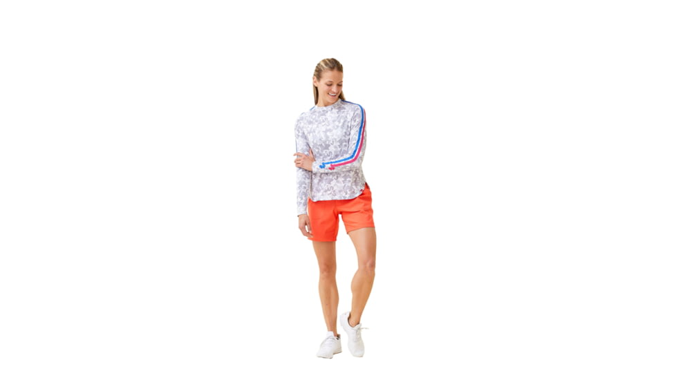 Krimson Klover Sara Long Sleeve Sunshirts - Womens, Floral Silver, Medium, S23145-661-M