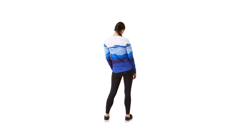 Krimson Klover Sara Long Sleeve Sunshirts - Womens, Landscape S. Blue, Extra Large, S23145-668-XL