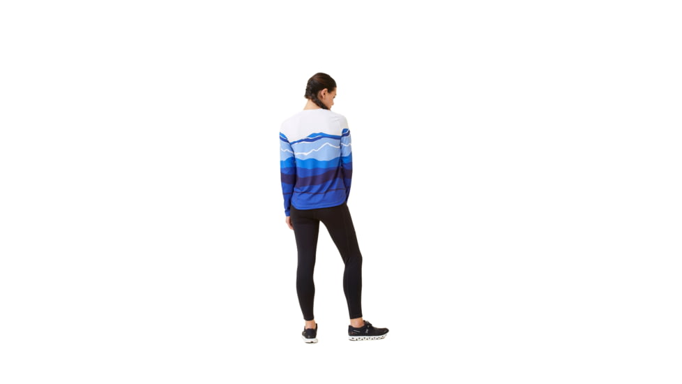 Krimson Klover Sara Long Sleeve Sunshirts - Womens, Landscape S. Blue, Extra Large, S23145-668-XL