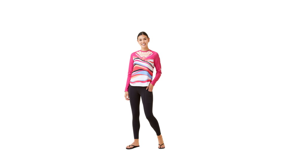 Krimson Klover Sara Long Sleeve Sunshirts - Womens, Sunrise, Large, S23145-689-L