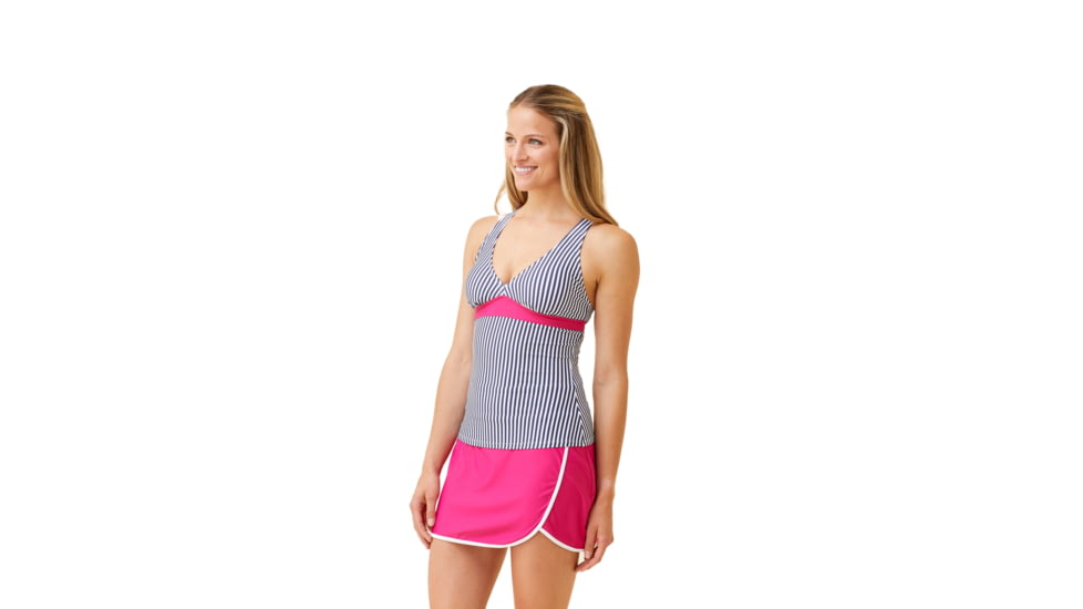 Krimson Klover Tilly Tankini Tops - Womens, Indigo Stripe, Extra Large, S23135P-659-XL