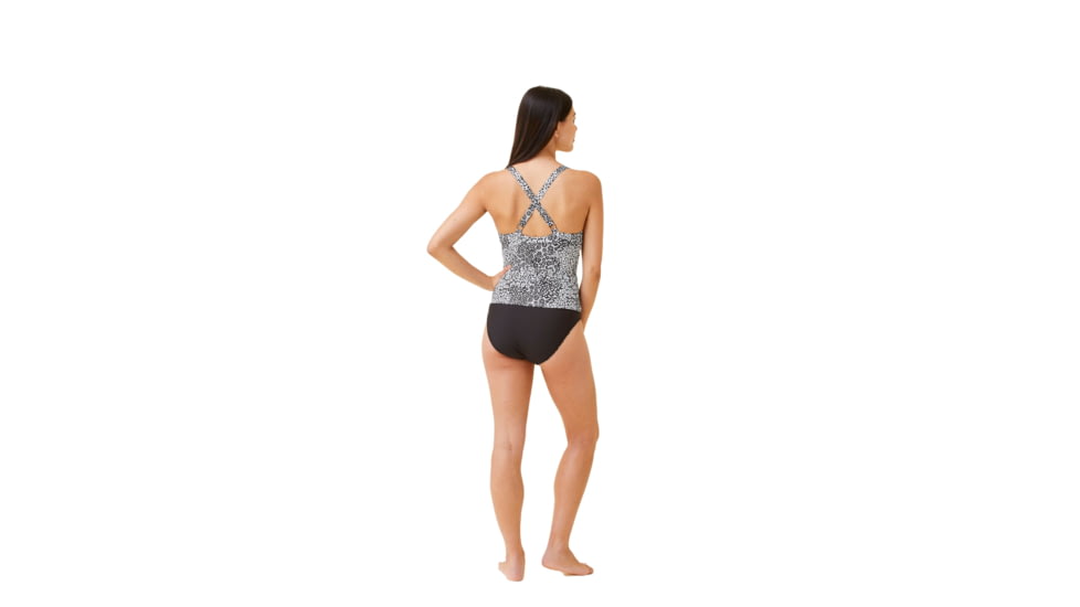 Krimson Klover Tilly Tankini Tops - Womens, Mtn Floral Black, Small, S23135P-652-S