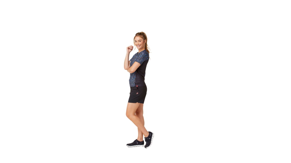 Krimson Klover Vida Jersey T-Shirts - Womens, Confetti Black, Extra Large, S23108-651-XL