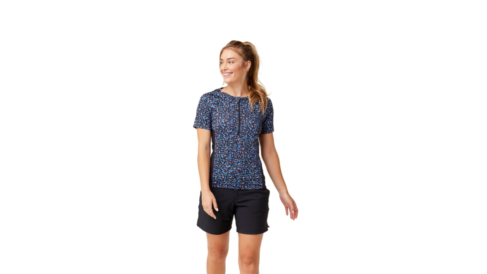 Krimson Klover Vida Jersey T-Shirts - Womens, Confetti Black, Extra Large, S23108-651-XL