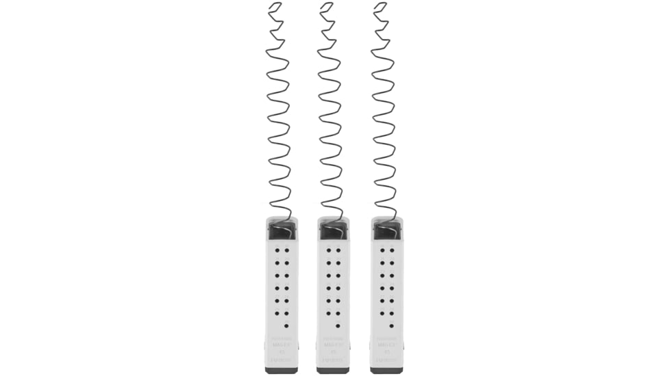 KRISS USA Kriss VECTOR .45 ACP +17 Rounds Pistol Magazine Extension - 3 Pack, Alpine White, 17, KRKVA-MX2K45AP01