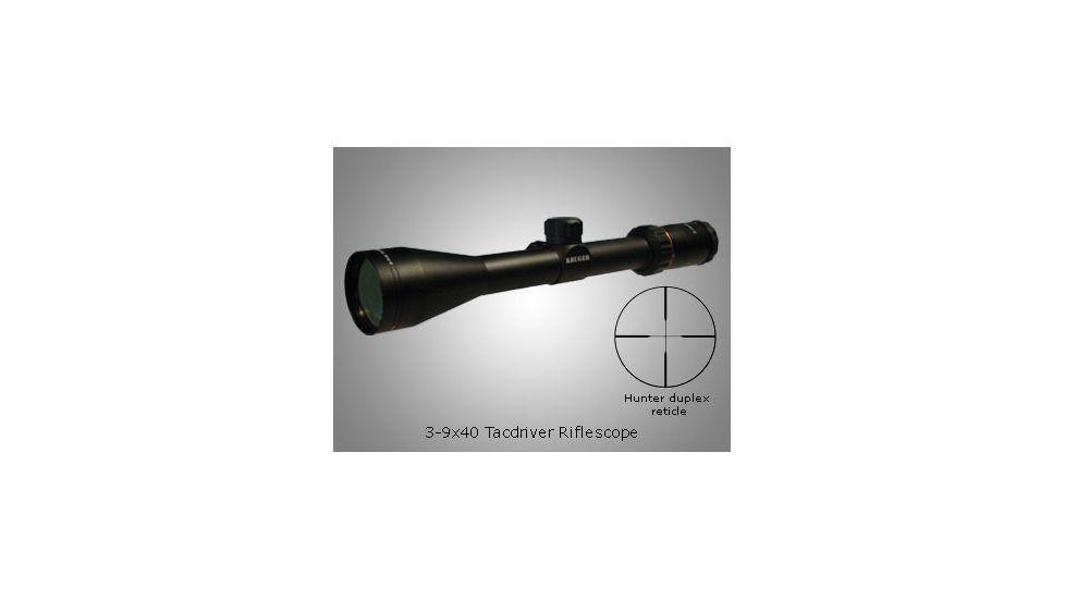 Kruger Optical K3 3-9x40 Tac-Driver Waterproof Hunting Rifle Scope 63329