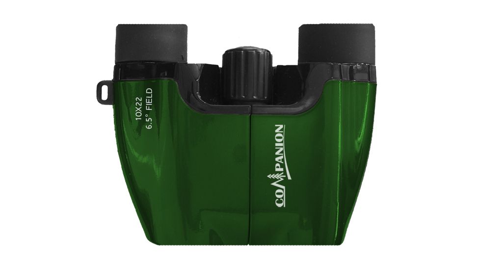 Kruger Optical Companion 10x22 Inverted Porro Binocular, Black, 61322