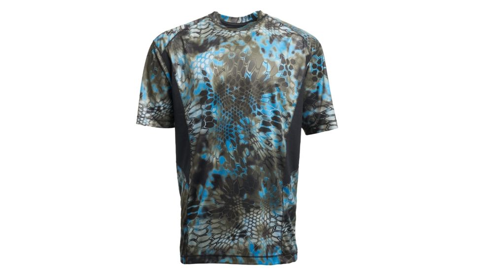 Kryptek Aura Short Sleeve - Men's, Neptune/Black, Extra Large, 19AURSSNBK6