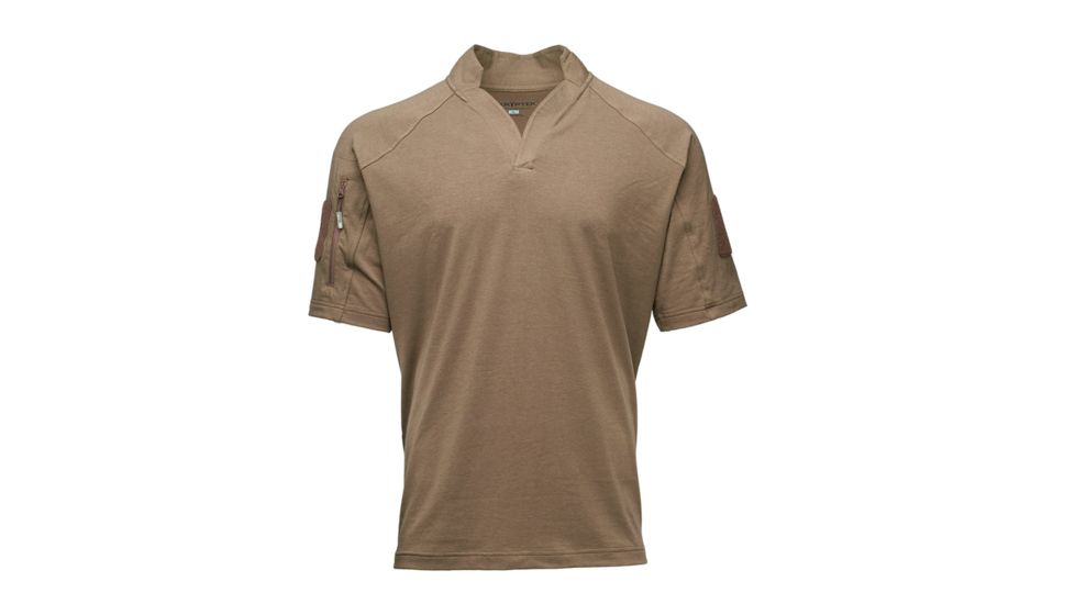Kryptek Garrison Short Sleeve Shirt - Mens, Coyote Brown, Small, 19GARSSCT3