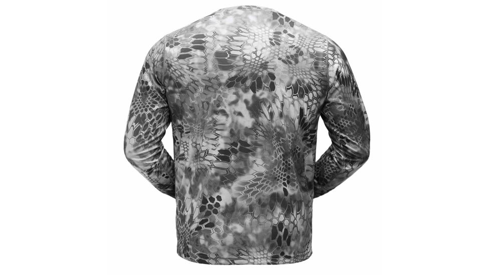 Kryptek Hyperion Long Sleeve Crew With Logo - Mens, Raid, Extra Small, 19HYPLSLR2