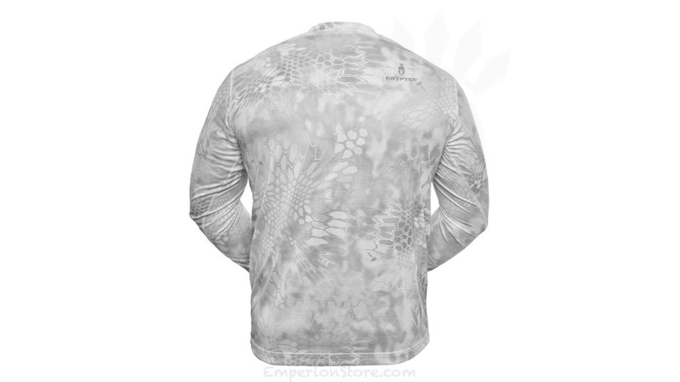 Kryptek Hyperion Long Sleeve Crew With Logo - Men's, Wraith, Medium, 19HYPLSLY4