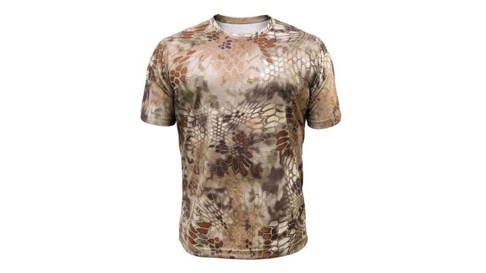 Kryptek Hyperion Short Sleeve Crew With Logo - Mens, Highlander, 2XL, 19HYPSSLH7