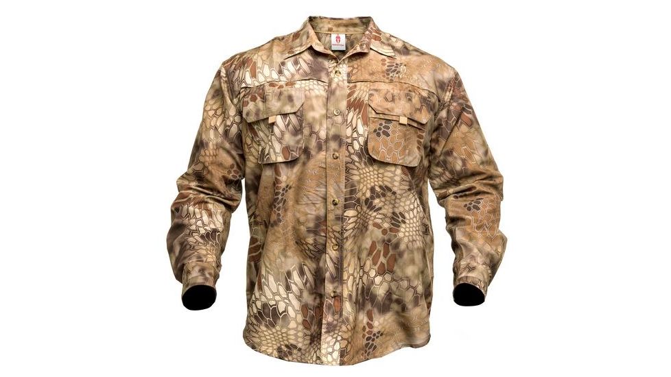Kryptek Mens Adventure Shirt, Highlander, Extra Small 16ADV7BSH2
