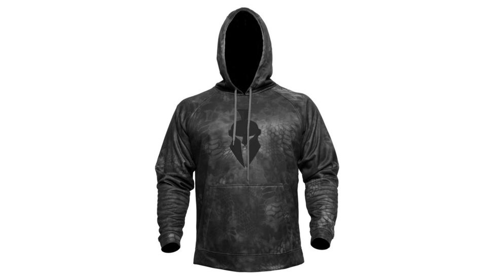 Kryptek Mens Tartaros Hoodie, Typhon/Black, Extra Large 15TARTTB6