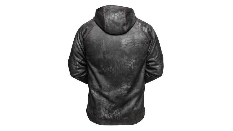 Kryptek Mens Tartaros Hoodie, Typhon/Red, Medium 15TARTTR4