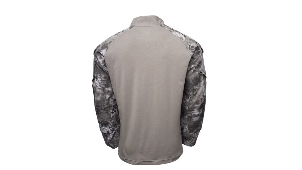 Kryptek Tactical Long Sleeve Rugby - Mens, Dark Charcoal/Raid, Extra Large, 19TACRLSDCR6