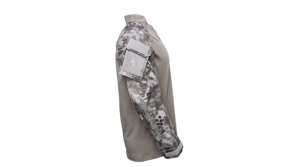 Kryptek Tactical Long Sleeve Rugby - Mens, Dark Charcoal/Raid, Extra Large, 19TACRLSDCR6