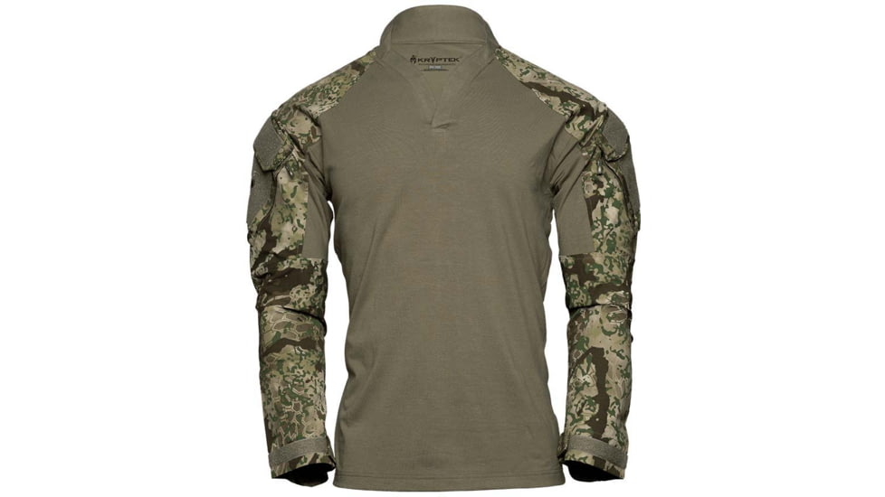 Kryptek Tactical Long Sleeve Rugby - Mens, Obskura Transitional, M, 19TACRLSTSSG4