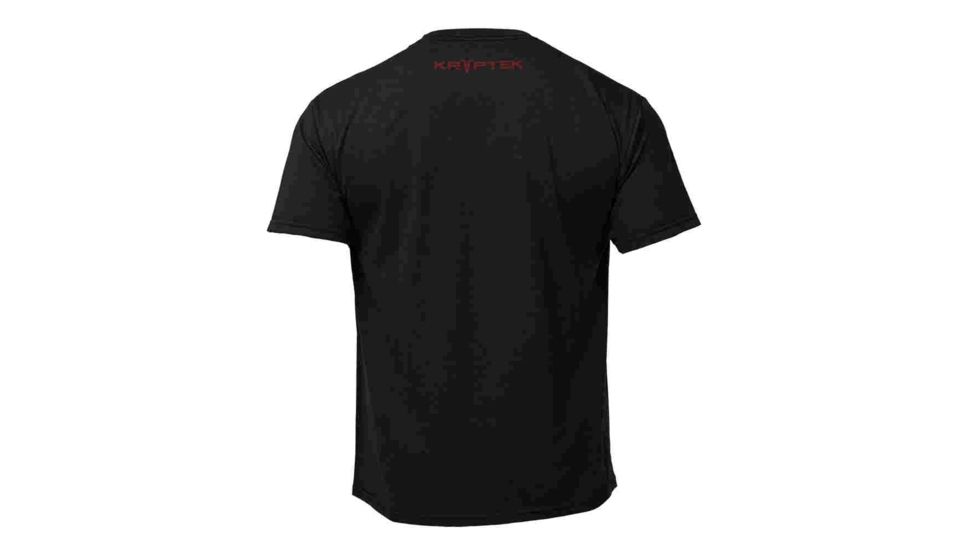 Kryptek Three Mens Tee Shirt, Black, Small, 18KTSSCBK3