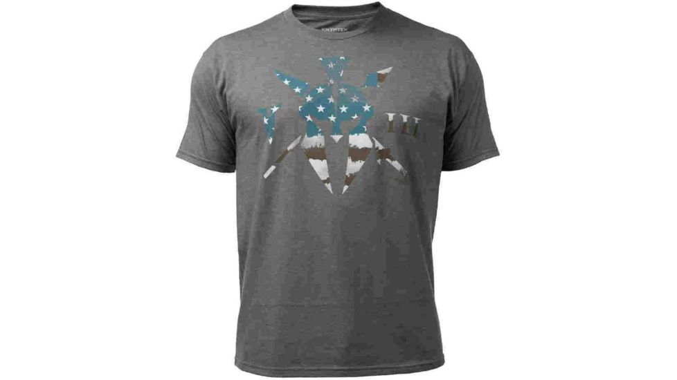 Kryptek Unit Tee - Mens, Med Grey Heather, Small, 18KUSSCMG3